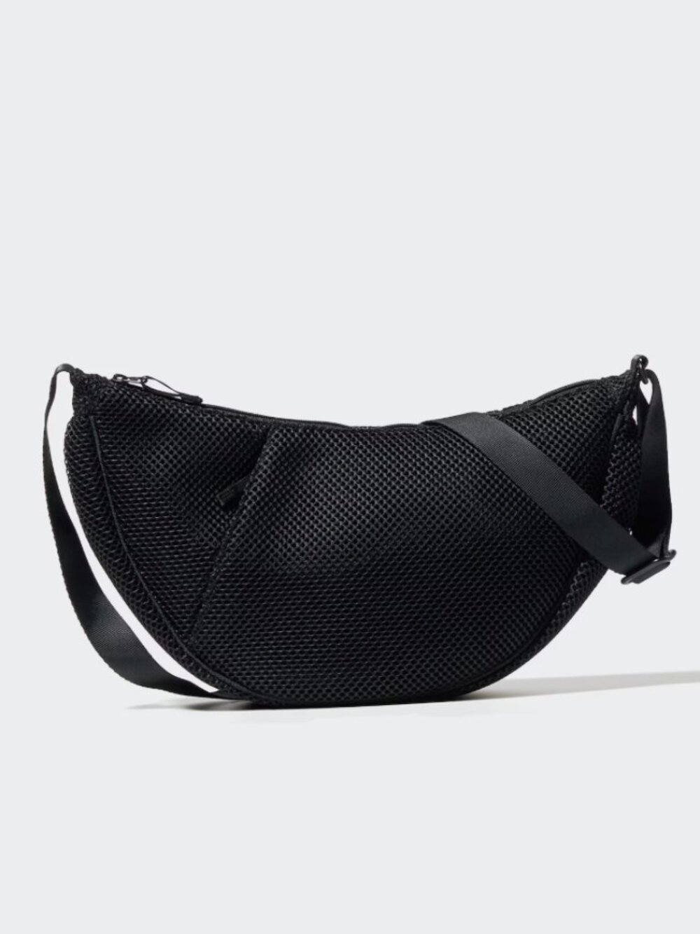 NWT Black Uniqlo Round Mesh Shoulder Crossbody Bag